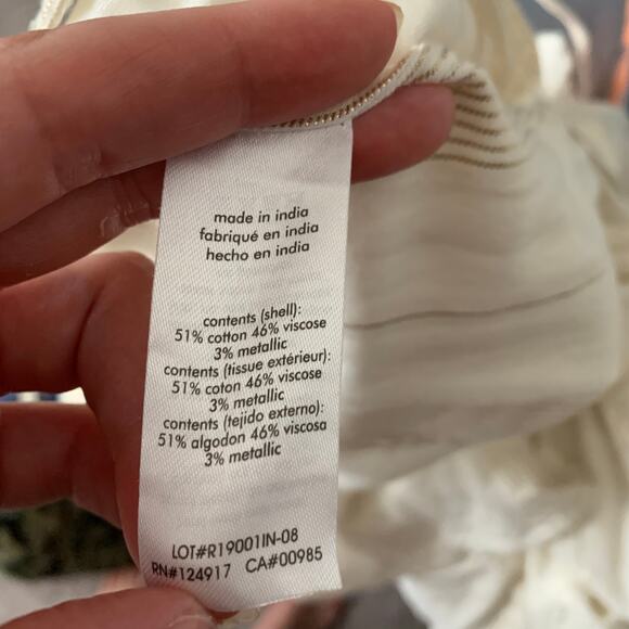 Onia Grace Sleeveless Striped Cotton Wrap Maxi Dress Medium - Picture 14 of 14